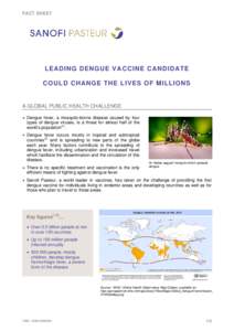 Sanofi Pasteur dengue vaccine research program