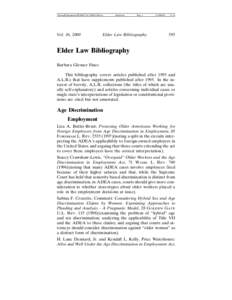 Aging / Discrimination / Fair Labor Standards Act / Belief / Law / Disparate treatment / Disparate Impact / Perla Adea / 90th United States Congress / Age Discrimination in Employment Act / Ageism