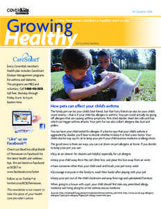 1st Quarter[removed]Growing Giving Tennessee’s children a healthy start in life.