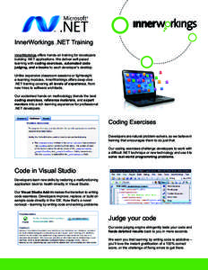 InnerWorkings .NET Training Datasheet.fm