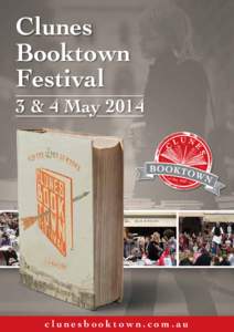 Clunes Booktown Festival 3 & 4 May[removed]clunesbooktown.com.au