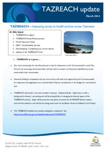 TAZREACH Newsletter March 2014
