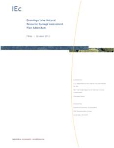 Onondaga Lake Natural Resource Damage Assessment Plan Addendum FINAL | October[removed]prepared for: