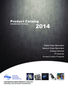 Product Catalog (Condensed Version[removed]Digital Video Recorders