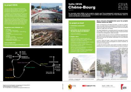 halte CEVA  le projet CEVA Chêne-Bourg