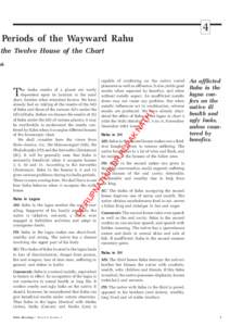 4  Periods of the Wayward Rahu the Twelve House of the Chart  ak