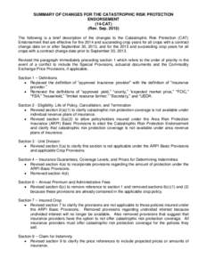 Investment / Agricultural economics / Financial institutions / Institutional investors / Crop insurance / Crops / Reinsurance / Federal Crop Insurance Reform Act / Risk purchasing group / Insurance / Types of insurance / Financial economics