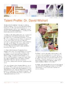 ·  Talent Profile: Dr. David Wishart 