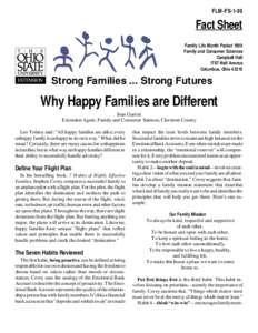 FLM-FS[removed]Fact Sheet Family Life Month Packet 1999 Family and Consumer Sciences Campbell Hall