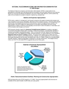 Radio spectrum / Government / National Telecommunications and Information Administration / Spectrum management / Coupon-eligible converter box / Federal Communications Commission / Low-power broadcasting / Radio / Electronic engineering / Television technology / Technology