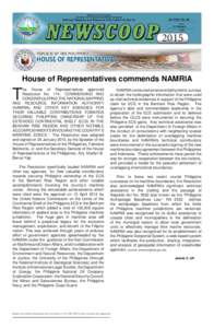 House panel commends NAMRIA final.indd