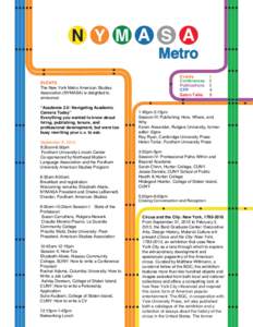 N Y M A S A Metro Events Conferences Publications CFP
