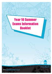 Year 10 Summer Exams Information Booklet