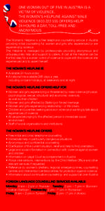 Violence / LIFE / Violence against women / Medicine / Ethics / Kids Help Line / Health / Helplines / Psychotherapy / Telephone counseling