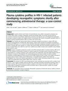 A longitudinal study of stavudine-associated toxicities in a large cohort of South African HIV infected subjects