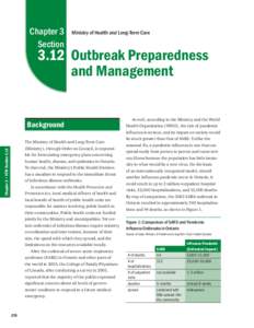 Chapter 3 Section Ministry of Health and Long-Term Care[removed]Outbreak Preparedness
