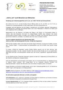 PRESSEINFORMATIONEN Verantwortlich: Jenny Galow Presse- und Öffentlichkeitsarbeit schloss bröllin e.V. international art research location 