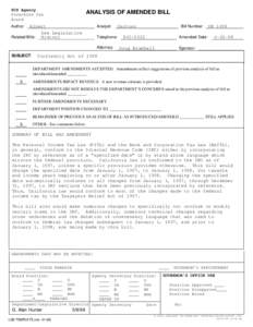 SCS Agency Franchise Tax Board Author:  ANALYSIS OF AMENDED BILL