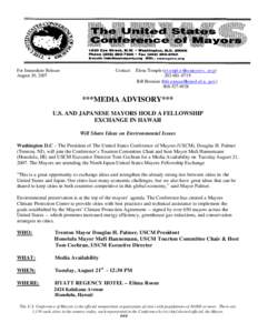 Mayor of Honolulu / United States Conference of Mayors / Honolulu County /  Hawaii / Douglas Palmer / Honolulu / Hanneman / Hawaii / State governments of the United States / Government / Mayors of Honolulu /  Hawaii / Mufi Hannemann / Mayors Climate Protection Center