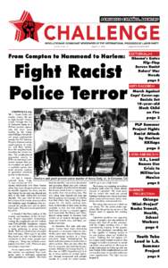 PERIODICO ESPAÑOL ADENTRO  CHALLENGE REVOLUTIONARY COMMUNIST NEWSPAPER OF THE INTERNATIONAL PROGRESSIVE LABOR PARTY volume 41 no. 10