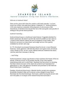 Microsoft Word - Seabrook Island Overview.doc