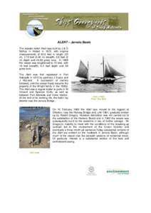 Ships' Graveyards of SA – Alert – Jervois Basin