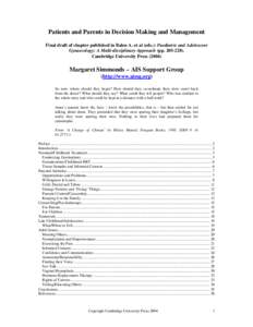 Sexuality / Gender / Intersex / Sex assignment / Cheryl Chase / Ais people / Androgen insensitivity syndrome / Müllerian agenesis / Partial androgen insensitivity syndrome / Intersexuality / Syndromes / Health