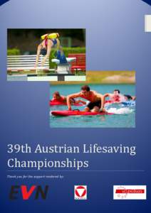 39th	Austrian	Lifesaving	 Championships		 Thank you for the support rendered by: