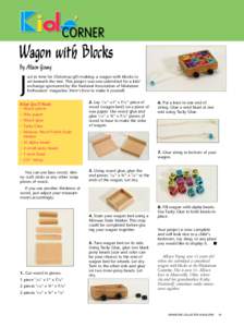 Wagon with Blocks By Allison Young J  ust in time for Christmas gift-making: a wagon with blocks to