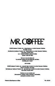 American culture / Coffeemaker / Mr. Coffee / Small appliance / Coffee / Filtration / Drip brew / Chemistry / Coffee preparation / Cooking appliances