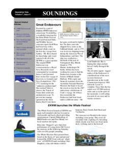 Newsletter Date Volume 7 7, Issue 4 SOUNDINGS Eden Killer Whale MuseumEmail 