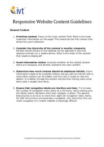 !  ! Responsive)Website)Content)Guidelines