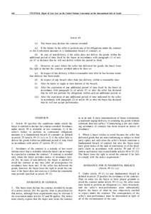 160  UNCITRAL Digest of Case Law on the United Nations Convention on the International Sale of Goods Article 49 (1)