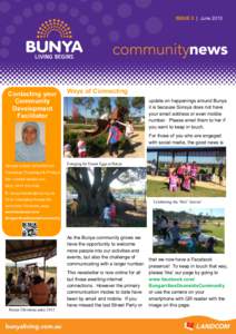 ISSUE 5 | JuneContacting your Community Development Facilitator