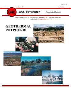 Geo-Heat Center Quarterly Bulletin Vol. 23, No.
