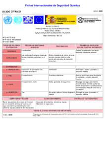 N° CAS[removed]International Chemical Safety Cards (WHO/IPCS/ILO)