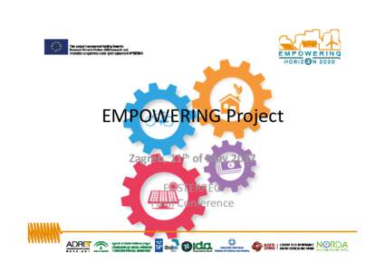 EMPOWERING Project Zagreb, 11th of May 2017 FOSTERREG  Final Conference  The project