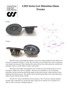 Microsoft Word - LD22 Low Distortion Tweeter