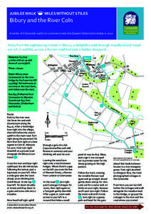 JUBILEE WALK  MILES WITHOUT STILES Bibury and the River Coln