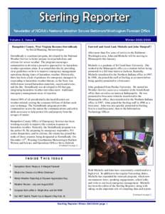 Volume 2 , Issue 4  Winter[removed]Hampshire County, West Virginia Becomes Stor mReady by David Manning, Meteorologist