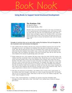 Book Nook Using Books to Support Social Emotional Development The Rainbow Fish  By Marcus Pfister