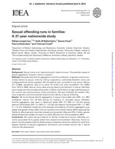 Int. J. Epidemiol. Advance Access published April 8, 2015 International Journal of Epidemiology, 2015, 1–8 doi: ije/dyv029 Original article  Original article