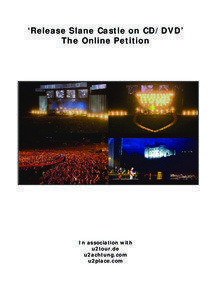 Release Slane Castle on CD/DVD