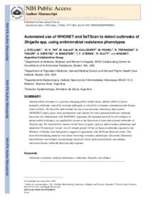 NIH Public Access Author Manuscript Epidemiol Infect. Author manuscript; available in PMC 2014 July 11. NIH-PA Author Manuscript
