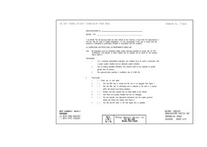 DO NOT CHANGE WITHOUT PERMISSION FROM MSHA  DRAWING No. 37562A MAKE AND MODEL No. MACHINE TYPE