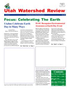 Salt Lake City metropolitan area / Environmental soil science / Water pollution / Logan /  Utah / Jordan River / Nonpoint source pollution / Salt Lake City / Clean Water Act / Stormwater / Utah / Geography of the United States / Wasatch Front