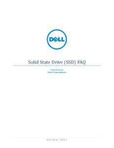 Solid State Drive (SSD) FAQ Santosh Kumar Rajesh Vijayaraghavan