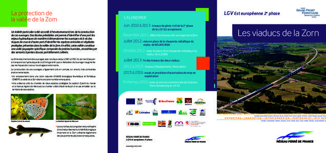 La protection de la vallée de la Zorn LGV Est européenne 2e phase  calendrier