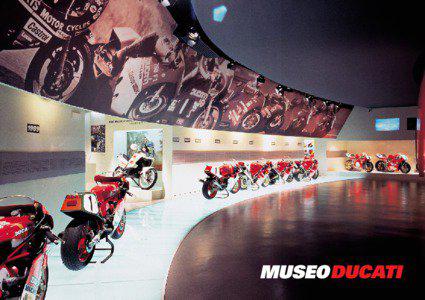 Introduction Located at the Ducati factory headquarters, the 1,000 m2 Ducati Museum highlights 50 years of racetrack heritage.