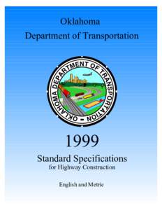 Oklahoma Department of Transportation 1999 Standard Specifications for Highway Construction